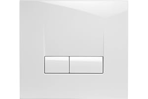 Cornat AP4200 Plaque de déclenchement carrée pour VWC 352/ WEK2 Blanc