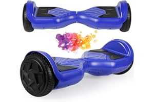 SISIGAD Hoverboard 6,5 Zoll Offroad hoverboards für Kinder und Jugendliche, Bluetooth Lautsprecher Self Balance Board, 2x 300 Watt Motoren Self Balance Scooter