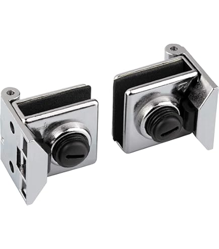 4 Cerniere Per Porte In Vetro - Senza Perforazione, Acciaio Inox Per Vetro 5-8mm - Foto 3