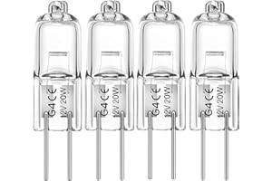 LETANG 4 x G4 12V AC 20W HALOGEN LONG LIFE LIGHT CAPSULE BULB JC TYPE LIGHTS BULBS