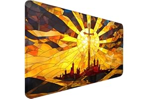 MTG Playmat, 24" x 14" MTG Spielmatte Zonen Genäht Kanten Glatte Gummioberfläche Mauspad, Kampf Brettspiel TCG Spielmatten+ Aufbewahrungstasche
