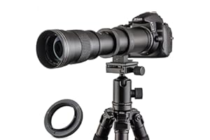 Eléobjectif F JINTU 420-800mm F8.3 Zoom Objectif pour Nikon SLR D850 D780 D5600 D800 D7500 D500 D5500 D7200 D7100 D750 D5300 D610 D600 D5200 D5100 D7000 D3500 D3400 D3200