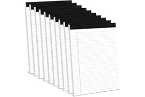 AIDUNMIS Note Pads 8.5 x 11 Inch, 10 Pack, Legal Pads 8.5 x 11, 30 Sheets Each, Wide/Legal Ruled, White Lined Legal Pads, Micro Perforated, Premium Thick Paper, Paper Pads Lined Writing Pads for School Office