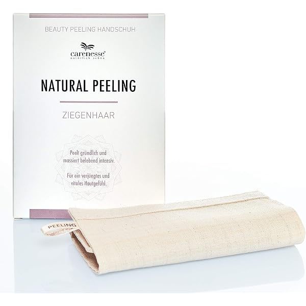 CARENESSE Peeling-Handschuh Sensitive – Sanftes Gesichts- & Körperpeeling, Ohne Chemie, Plastikfrei, Wiederverwendbar
