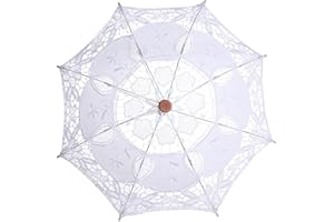 Lazmin Paraguas de encaje de boda, Sombrilla Sombrilla al aire libre Paraguas de moda Paraguas de lluvia Foto Tomando decoración