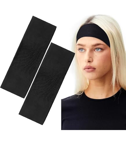 Sportiva Fascia Capelli 9 Pezzi, Fascia Elastica Capelli Sottile, Fascia Elastico Capelli Uomo e Donna, Fascette Capelli per Sport Yoga Calcio Basket Jogging Bicicletta Tennis