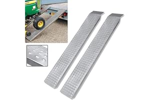 LZQ Rampa najazdowa, stal ocynkowana, 400 kg, 160 x 22,5 x 4,5 cm, srebrna powierzchnia, antypoślizgowa, szyna najazdowa, rampa ładunkowa, do motocykli, ATV, quadów, samochodów osobowych