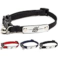 Naruto Cat Collars for Girl Cats, Boy Cats & Small Kitten Collar with Bell | Officially Licensed Naruto Shippuden Hidden Leaf Village Headband Breakaway Cat Collars for Ninja or Rogue (Black, Rogue)