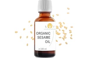B.O.T cosmetic & wellness - 100% Reines Bio-Sesamöl Kaltgepresst | Ayurveda & Naturkosmetik Anwendungen | Haut & Haarpflege | Massageöl, Neutral, 100 ml