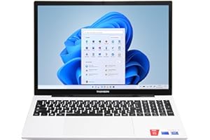 THOMSON Ordinateur PC Portable 17,3 Pouces, Intel Celeron N4020, 8Gb RAM, 512Gb Stockage SSD, Windows 10 (Maj Win 11 Gratuit), Clavier Azerty Francais