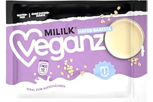 ‎VEGANZ Veganz Mililk Hafer Barista | 40x0,25l - 10l | vegan & 100% pflanzlich, glutenfrei, laktosefrei, ohne Zuckerzusatz, Hafer aus Europa, lange haltbar, Haferdrink