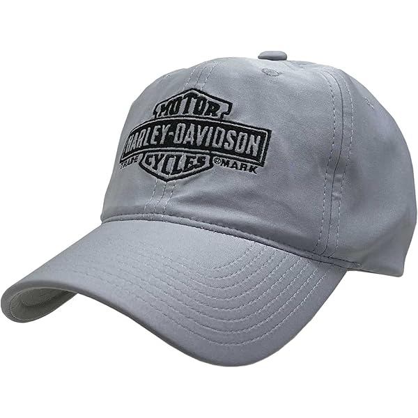 Cappellino Harley-Davidson Staple Dad, Nero, Cotone Ripstop, Vestibilità Elasticizzata