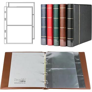 G49-1 livre 3 pouces 9 treillis Album photo vertical transparent mat à insérer Billets de train