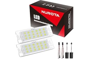 ‎NUROTA NUROTA Kennzeichenbeleuchtung LED für Astra G H J K, Corsa A B C D E, Insignia A, Zafira B, Vectra A B C, Meriva A, Adam - E-Prüfzeichen