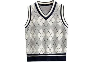 Mjuk och bekväm stickad väst för barn fashionabla och avslappnade pojkar flickor tröjor pojkar kläder storlek 8