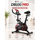 V-fit SB 100 Pro Spin Bike, Elden Nabız &Ouml;l&ccedil;er, Direnci Ayarlanabilir, Sessiz &Ccedil;alışır