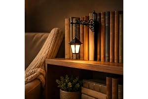 Library Lantern Bokhylla Lampa, Vintage Bokhylla Lights, Mini Shelf Light