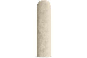 Muralo Polsterpaneel ovales WANDPOLSTER Wandkissen Bettkopfteil Wandpaneel Schlafzimmer Wohnzimmer Bett Lendekissen Modern Luxus Gepolstert Polster Paneel (Creme, 20 cm x 80 cm)