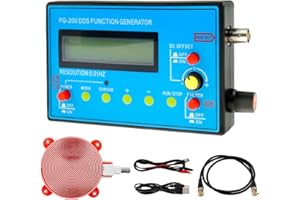 KTCINA FG-200 DDS Function Generator 1-500kHz USB Ultra Genauigkeit Stabilität 140 x 80 x 26 mm Frequenzgenerator mit Schumann Wellengenerator Funktionssignalgenerator Signalgenerator Funktionsgenerator