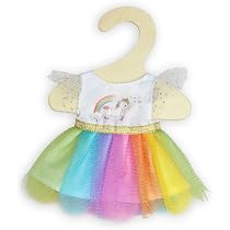 Heless 9152 Schutzengel-Kleid Für Puppen 20-25 Cm – Mit Goldenen Flügeln, Sternen-Haarband Und Tüllrock, Inkl. Kleiderbügel, Ab 3 Jahren