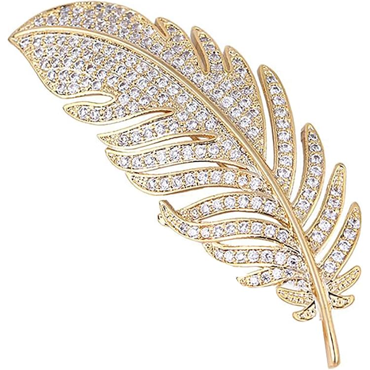 Broche Dorée Aux Deux Tulipes - 7 Cm De Haut, Occasion (fermeture à Réparer)