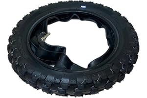 Hmparts Dirt Bike/Pit Bike/Mini Pneu de Cross - 2.50-10 - Traverser Profile - avec Tuyau