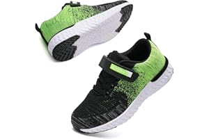 Kyopp Sports Shoes for Kids Athletic Trainers Boys and Girls Casual Running Shoes Slip on Sneakers Children Lightweight Breathable