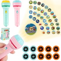 Lernspielzeug Projektor Lampe Kinder Projektor Taschenlampe - 80 Bilder Mit 10 Scheiben Für Schattenspiele Licht Projektor Kinder