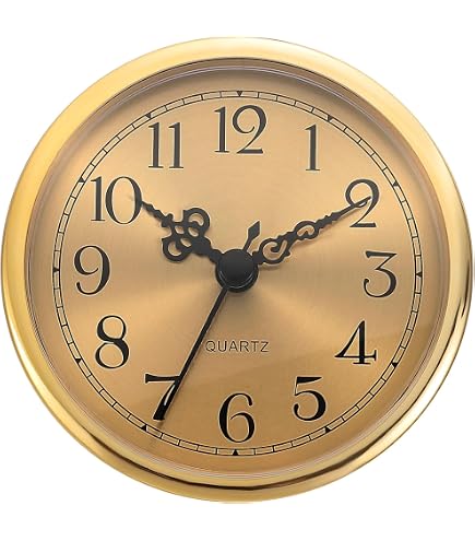 DIY Gold Quarz-Uhr-Einsatz – Leises Uhrwerk, 110 Mm Durchmesser, Inkl. Weißem Zifferblatt