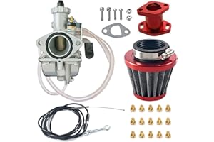 CPVNQMDG VM22 Caburetor Throttle Cable Jet Kit For 212cc 196cc GX200 Go Kart Mini Bike