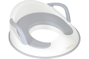 Babycurls Toddler Toilet Training Seat with Handles - Secure Fit, Anti-Slip Surface and Lightweight Portable Design for Stress-Free Kids Potty Toilet Training