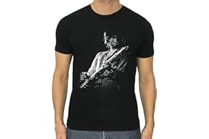 HAITAN Keith Richards T-shirt guitariste britannique pour homme Noir