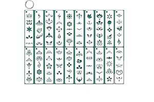 CZAKOMIX 20 Wiederverwendbare Schablonen Für Gesichtsbemalung –Perfekt Für Gesichtsbemalung,Temporäre Tattoos, Briefumschlagdekoration,Textildesign Und Wanddekoration Schablonen Für Gesicht Und Körper