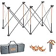 Bora Centipede 2x4 Feet Work Stand and Portable Table | Sawhorse Support with Folding, Collapsible Steel Legs, CK6S, Orange/Black