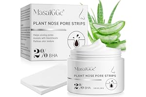 LOFUANNA Eliminador de cabeza negra, tiras de poros nasales Limpieza profunda tiras de eliminador de cabeza negra Peel off Máscara tiras nasales Cuidado de la piel para toda la piel