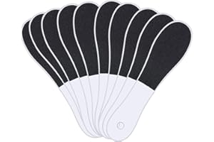 YFHUVB 10 Pieces Foot File, Foot Files for Hard Skin, Foot Scraper, Foot Filer, Foot Scraper Hard Skin Remover, Double Sided, with Plastic Handle for Wet and Dry Cracked Feet