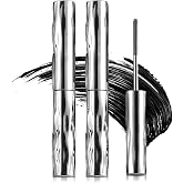 2PCS Iron Wand Mascara, Metal Washable Metal Mascara, Lengthening and Curling Eyelashes, Durable and Waterproof, Metal Rod Ma