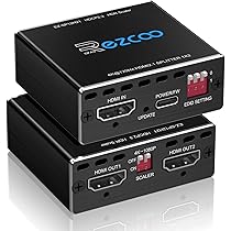 Répartiteur HDMI 1 Entrée 2 Sorties - 8K 60Hz, Compatible HDCP2.3 Et 3D - En Aluminium