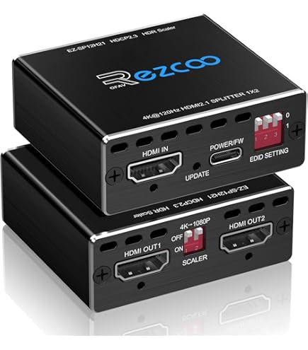 HDMI 2.0 Splitter 4K 60Hz ARC eARC for Soundbar HDMI Switch Bi