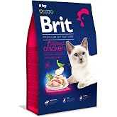 Brit Premium By Nature Kısırlaştırılmış Kediler İ&ccedil;in, Tavuk Etli Kuru Mama, 8 kg