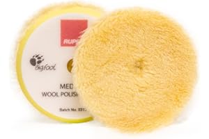 2 Stück Rupes Bigfoot Gelbe Woll Pads Medium 80/90mm für LHR75e