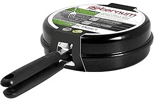 Aeternum, Black Pearl, Girafrittata Alto Antiaderente, Diametro 24 cm, Adatto all'Induzione, Alluminio, Nero