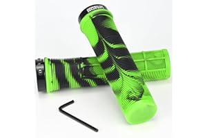 KOOOGEAR Manubrio per bicicletta,22 mm manopole per bicicletta in gomma antiscivolo con blocco in alluminio,Struttura ergonomica per bicicletta MTB MXB