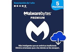Malwarebytes | Windows/Mac/iOS/Android/Chrome | Premium | 5 Dispositivo | 12 Meses | Código de activación enviado por email