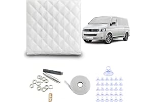 MRWIZMS Thermomatte DIY Kit für Auto – 3,5 x 1,47 m, Thermomatte Do-it-Yourself Kit für Auto, Camper Thermomatten DIY, Selbstbaubarer Universalfensterabdeckung, Wärmedämmung, Lichtschutz und Privatsphäre