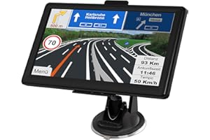 Jimtour Navigationsgerät für Auto LKW 2024 - GPS Navi LKW Navigation für Auto PKW 7 Zoll Europa UK 52 Offline Karten, Lebenslang Kostenloses Kartenupdate mit POI Blitzerwarnung Sprachführung Fahrspura