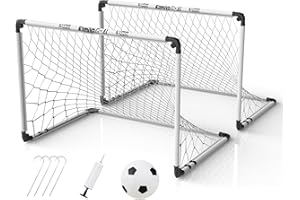 ‎KAMIYA Kamiya Fußballtor Kinder – fussballtore für Garten Kinder 60x45 cm / 90x60 cm / 115x80 cm, faltbares und leicht zu verstauendes Tor – Fußballtor für drinnen und draußen