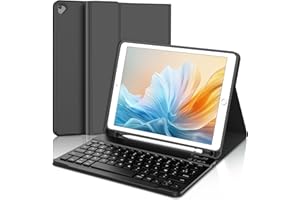 WINCHKING Clavier pour iPad 6 ème - Coque Clavier pour iPad 9,7 Pouces (6ème / 5ème), AZERTY