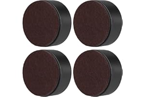 COPTINER Captina 3cm Möbelerhöhung aus Karbonstahl - Durchmesser 6 cm, Selbstklebend für Betten, Sofas, Schränke, 4 Stück Robust (Runden Schwarz)