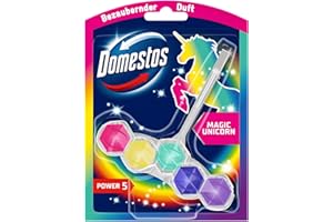 ‎DOMESTOS Domestos Power 5 Toilettenstein Magic Unicorn WC-Reiniger mit bezauberndem Duft 9x 50 g